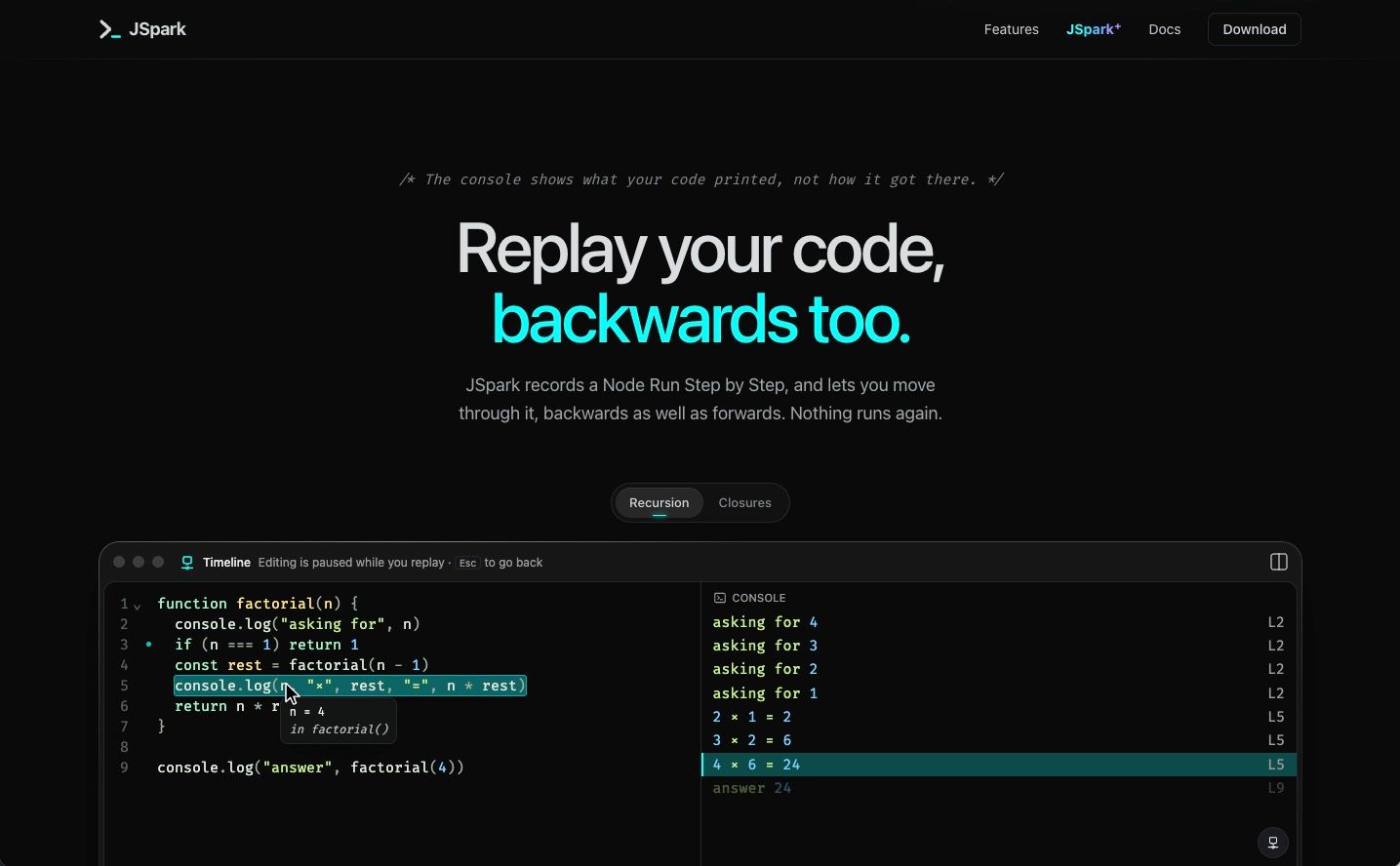 JSpark Website, plate 2
